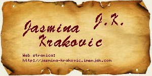 Jasmina Kraković vizit kartica